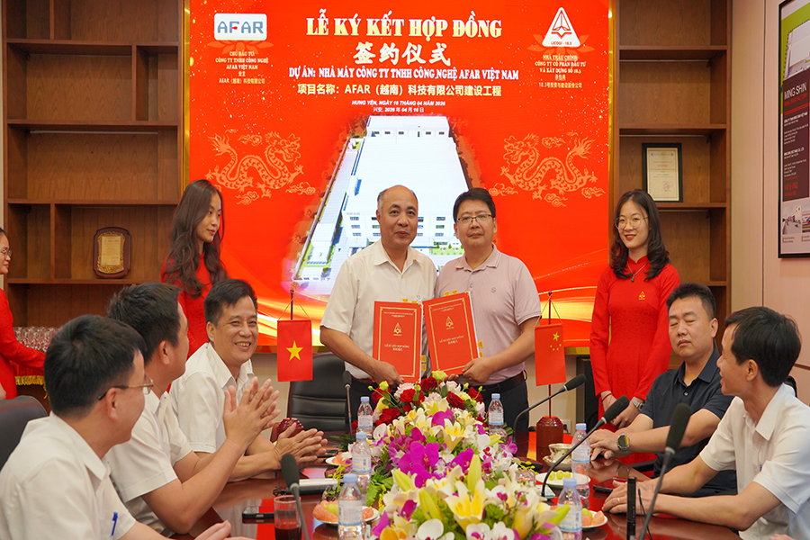 LỄ KÝ KẾT HỢP ĐỒNG THI CÔNG DỰ ÁN CÔNG TY TNHH CÔNG NGHỆ AFAR VIỆT NAM